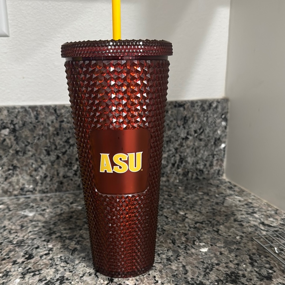 ASU Textured Tumbler with Straw